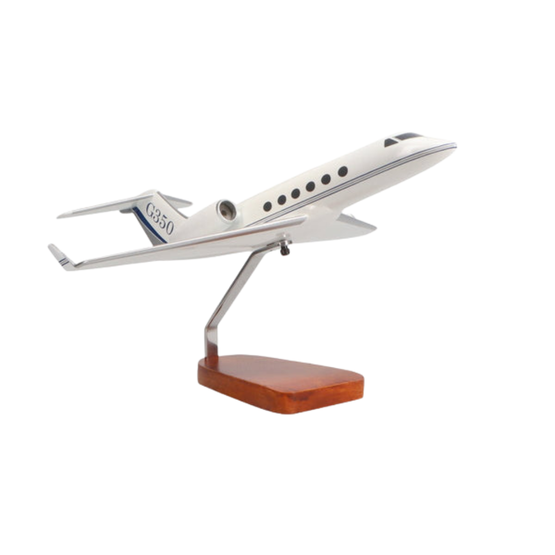 MODELO GRANDE DE CAOBA GULFSTREAM G350 DE EDICIÓN LIMITADA