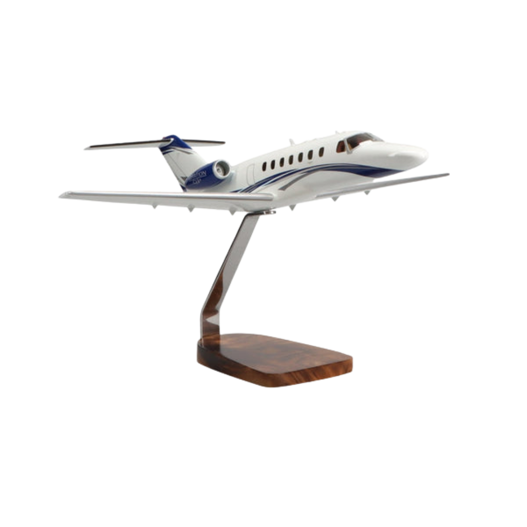 CESSNA® CITATION CJ3+ MODELO GRANDE DE CAOBA DE EDICIÓN LIMITADA CON DOSEL TRANSPARENTE