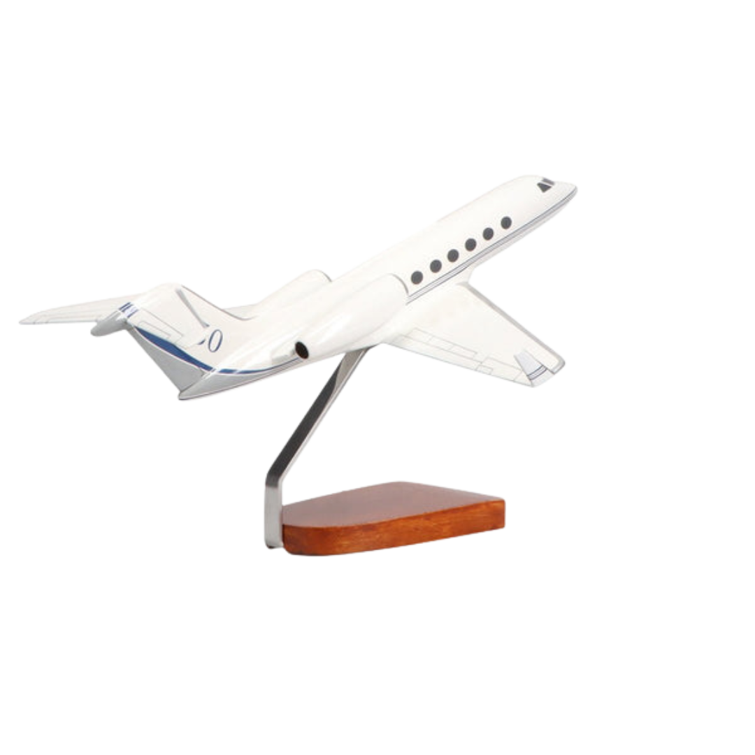 MODELO GRANDE DE CAOBA GULFSTREAM G350 DE EDICIÓN LIMITADA