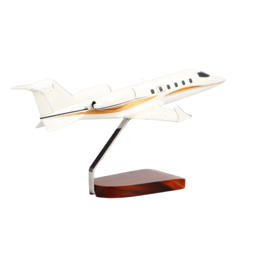 MODELO GRANDE DE CAOBA LEARJET 31 DE EDICIÓN LIMITADA