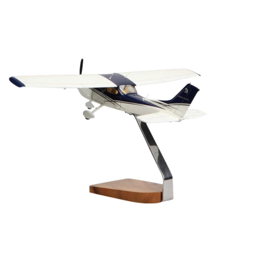 MODELO GRANDE DE CAOBA DE EDICIÓN LIMITADA CON CUBIERTA TRANSPARENTE CESSNA® TURBO SKYLANE