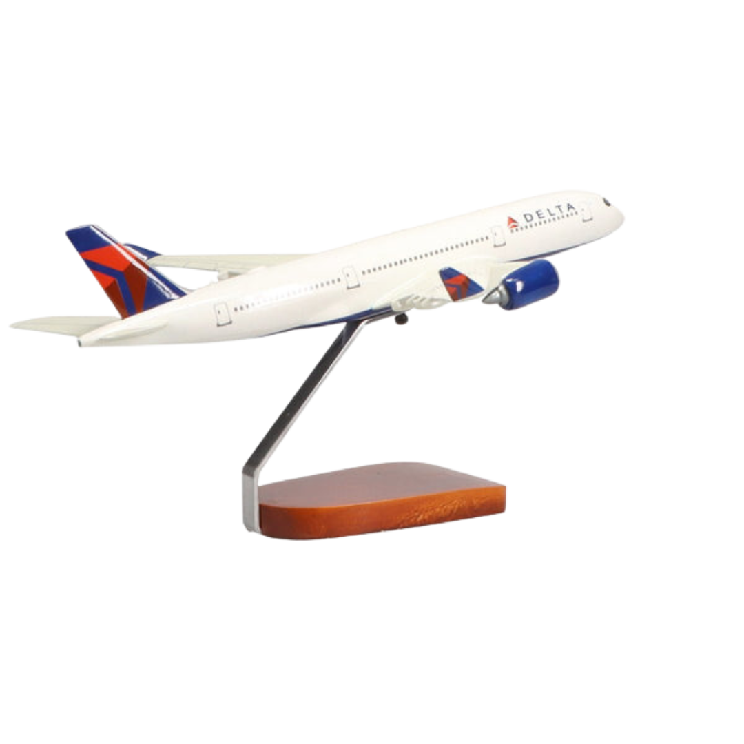 AIRBUS A350-900 DELTA AIR LINES, MODELO GRANDE EN CAOBA DE EDICIÓN LIMITADA