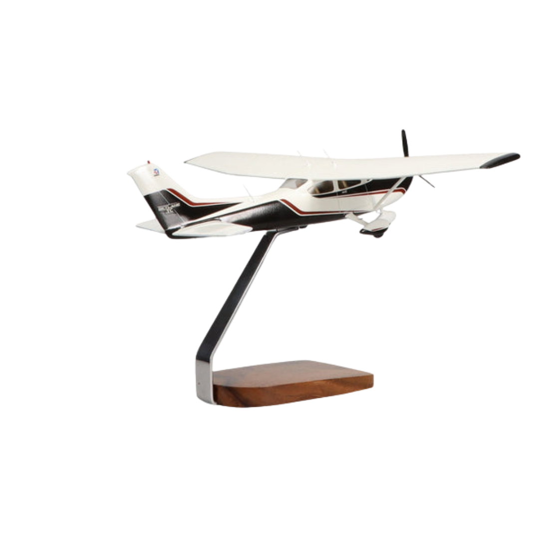 CESSNA® 182 SKYLANE CLEAR CANOPY EDICIÓN LIMITADA MODELO GRANDE DE CAOBA