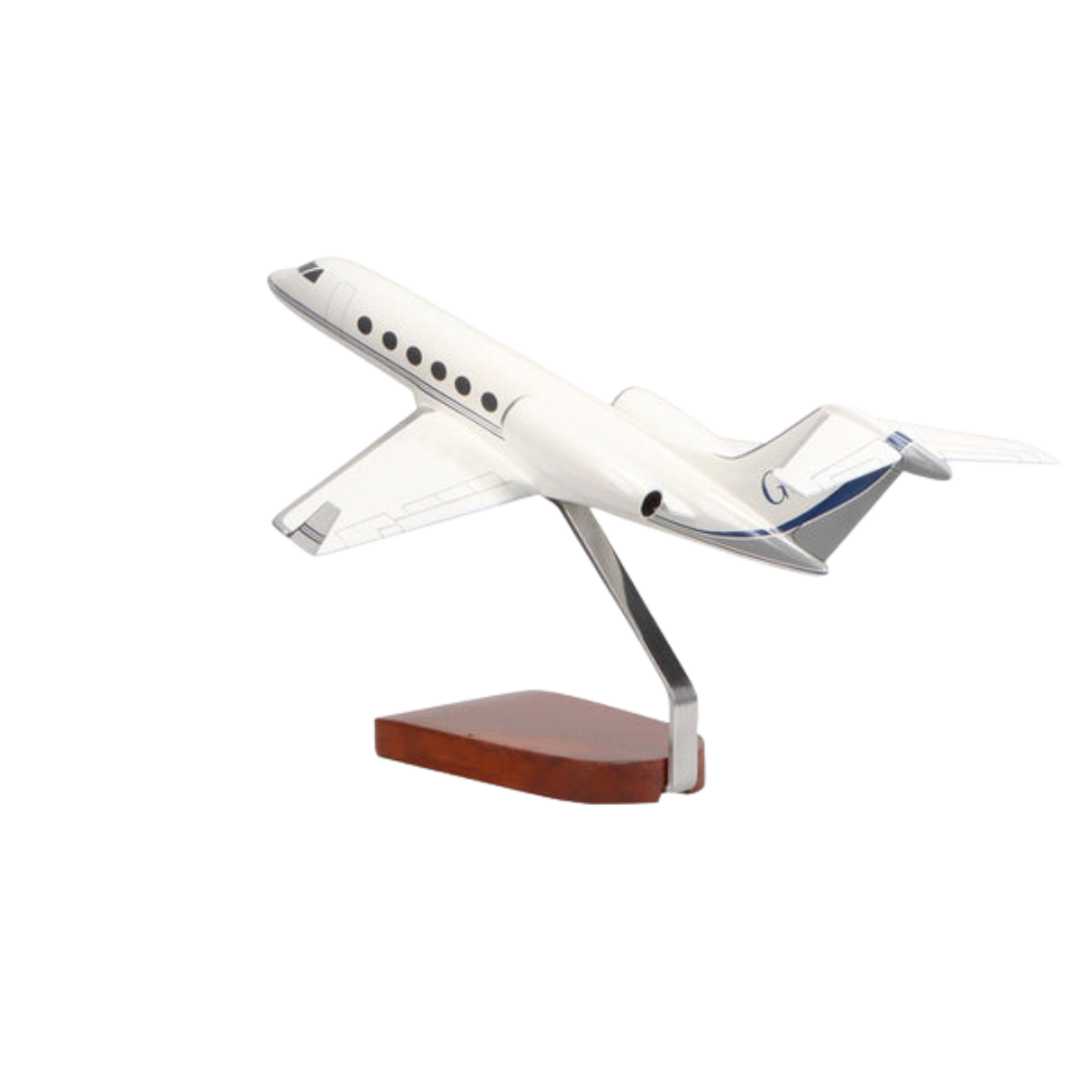 MODELO GRANDE DE CAOBA GULFSTREAM G350 DE EDICIÓN LIMITADA