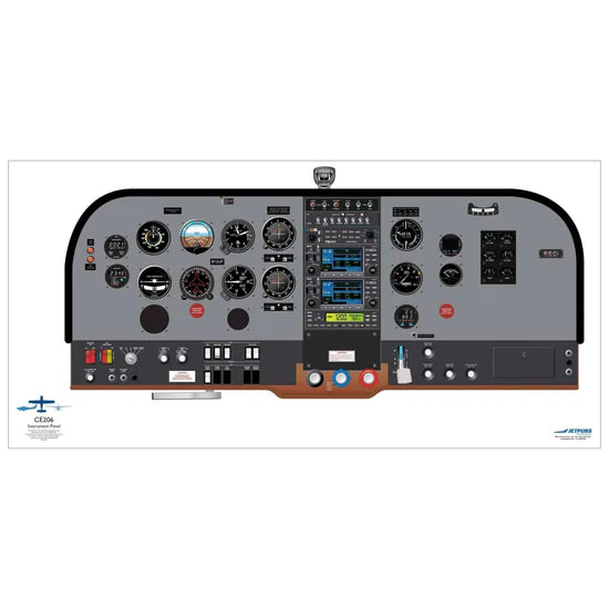 PÓSTERS DE CABINA DE CESSNA DE 18" X 36"